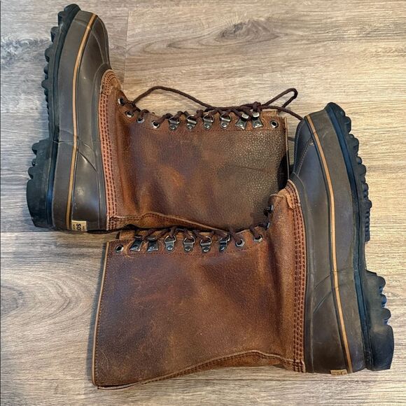 Sorel Maverick Brown Tall Leather Lace Up Snow Boots 7 main image 4
